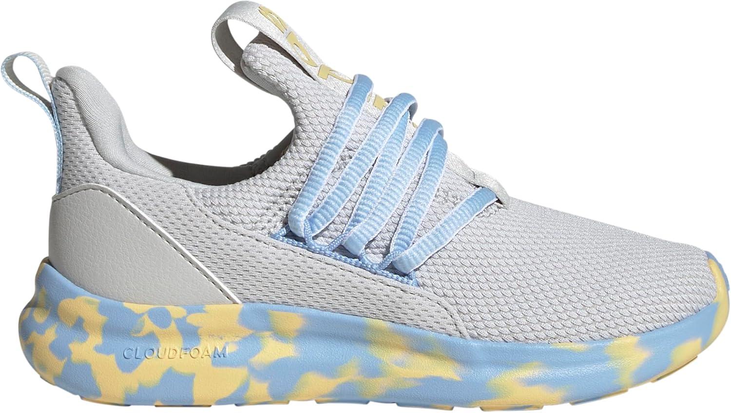 imageadidas Kids Lite Racer Adapt 70 SneakersGreyOrange TintBlue