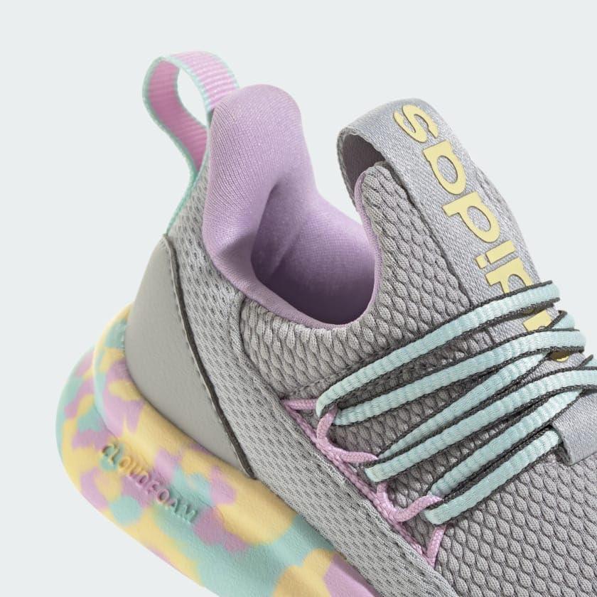 imageadidas Kids Lite Racer Adapt 70 SneakersGreySemi Flash AquaBliss Lilac