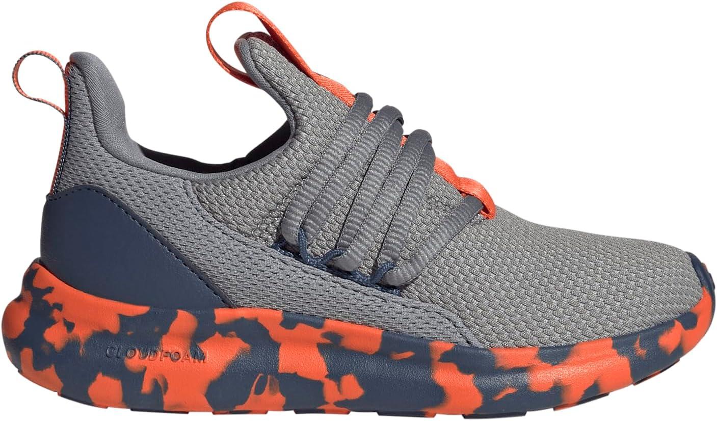 imageadidas Kids Lite Racer Adapt 70 SneakersGreySemi Impact OrangePreloved Ink