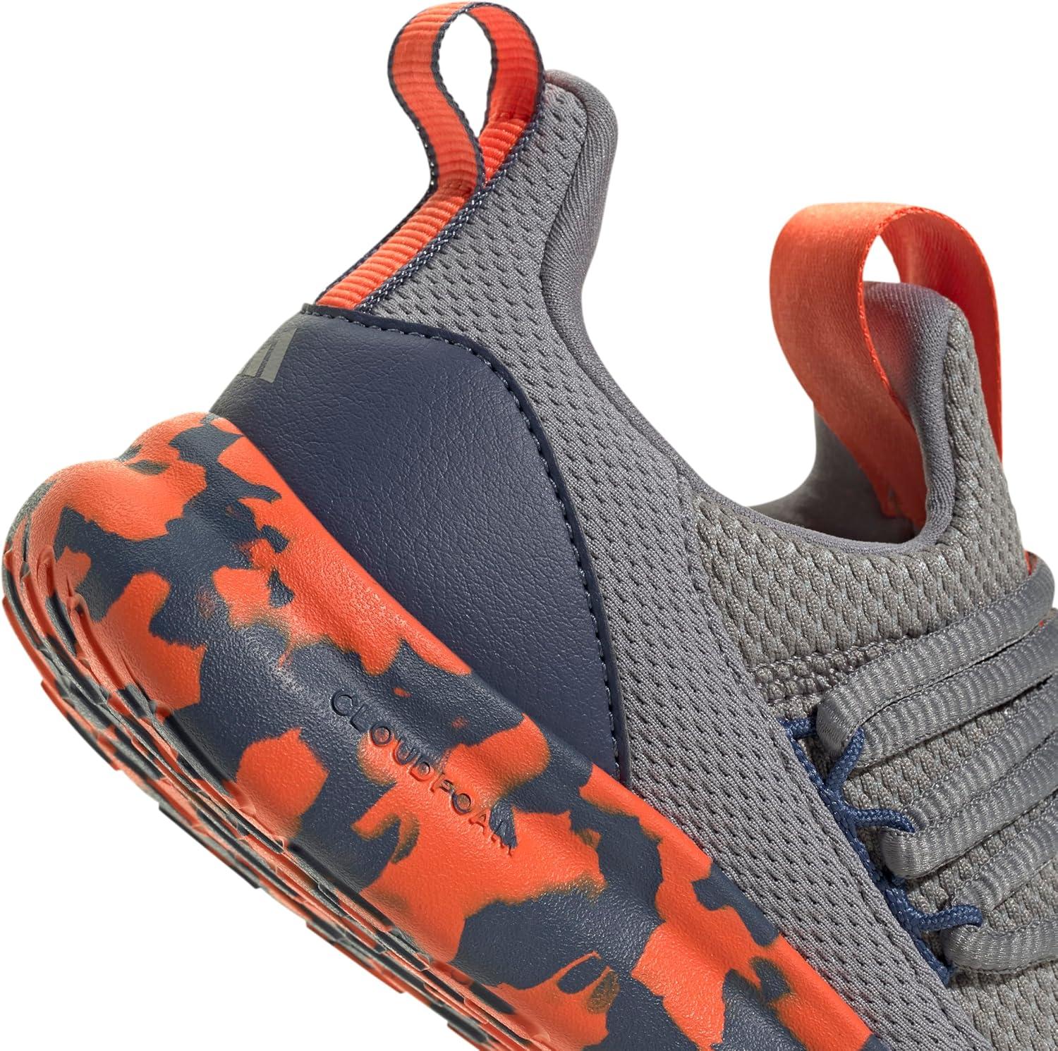 imageadidas Kids Lite Racer Adapt 70 SneakersGreySemi Impact OrangePreloved Ink