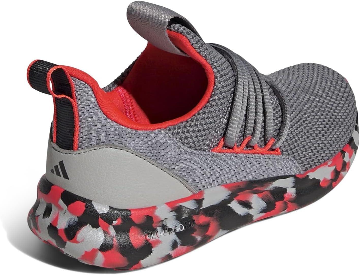 imageadidas Kids Lite Racer Adapt 70 SneakersGreySolar RedGrey