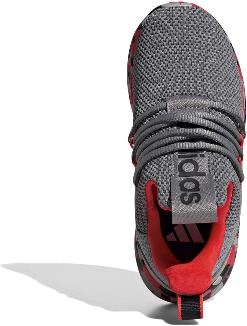 imageadidas Kids Lite Racer Adapt 70 SneakersGreySolar RedGrey