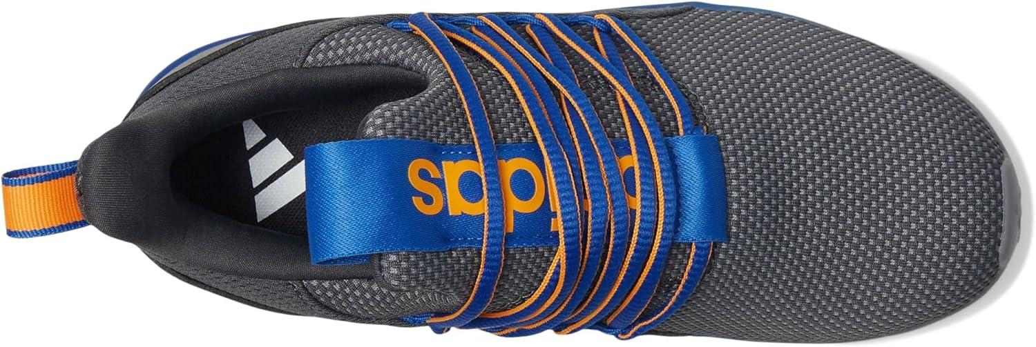 imageadidas Kids Lite Racer Adapt 70 SneakersGreyTeam Royal BlueCrew Orange