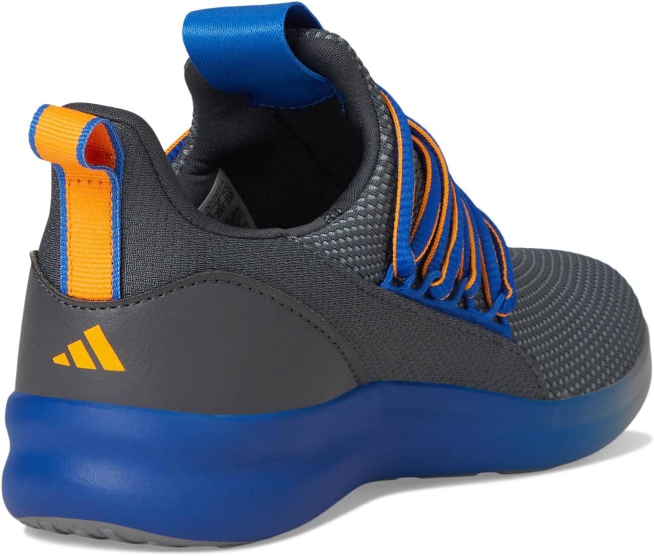 imageadidas Kids Lite Racer Adapt 70 SneakersGreyTeam Royal BlueCrew Orange