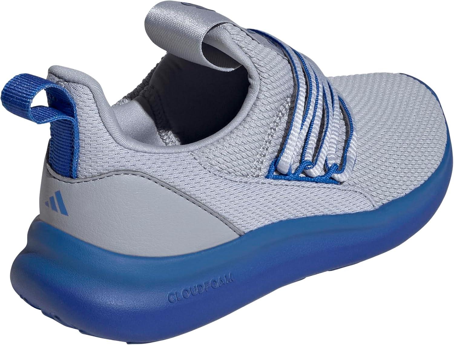 imageadidas Kids Lite Racer Adapt 70 SneakersHalo SilverBright RoyalSemi Lucid Blue