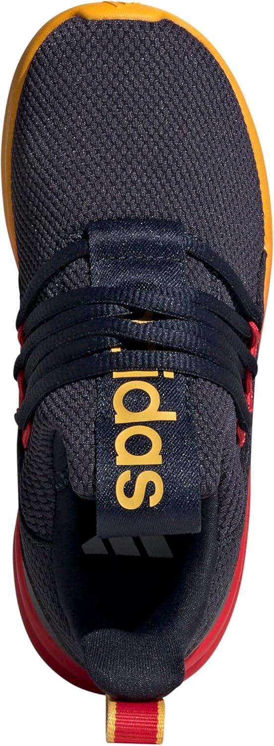 imageadidas Kids Lite Racer Adapt 70 SneakersInkCrew YellowPure Ruby