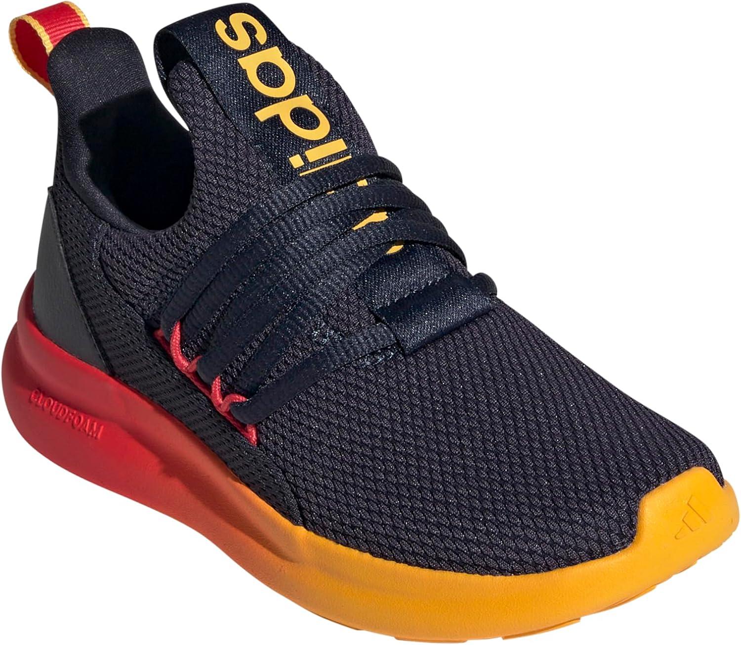 imageadidas Kids Lite Racer Adapt 70 SneakersInkCrew YellowPure Ruby