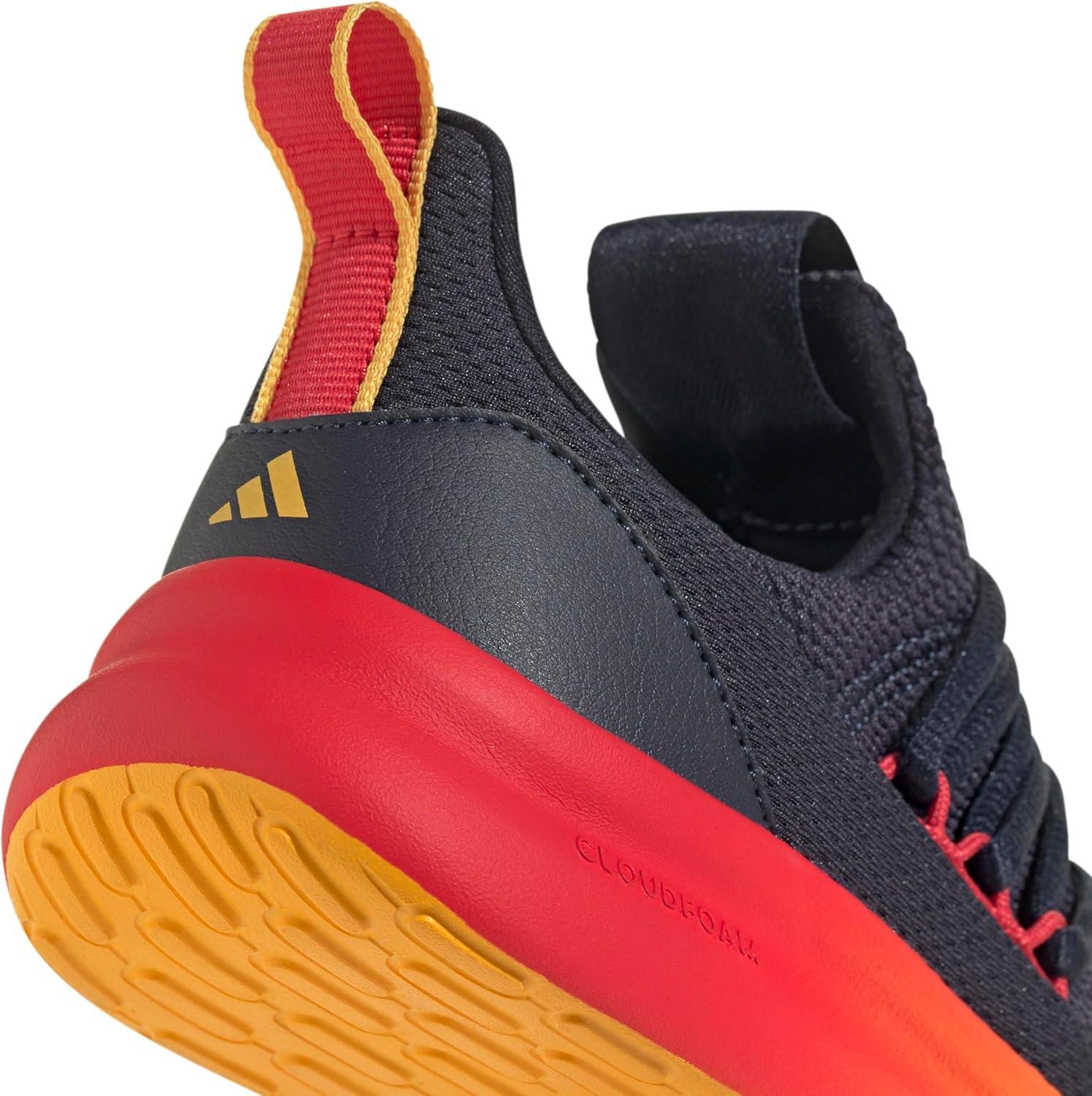 imageadidas Kids Lite Racer Adapt 70 SneakersInkCrew YellowPure Ruby