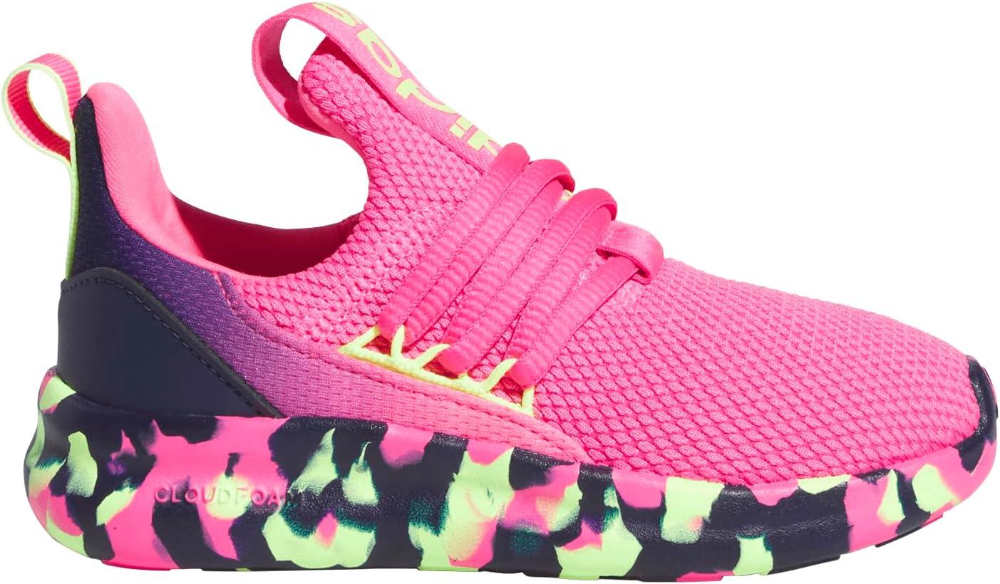 imageadidas Kids Lite Racer Adapt 70 SneakersLucid PinkYellowDark Blue