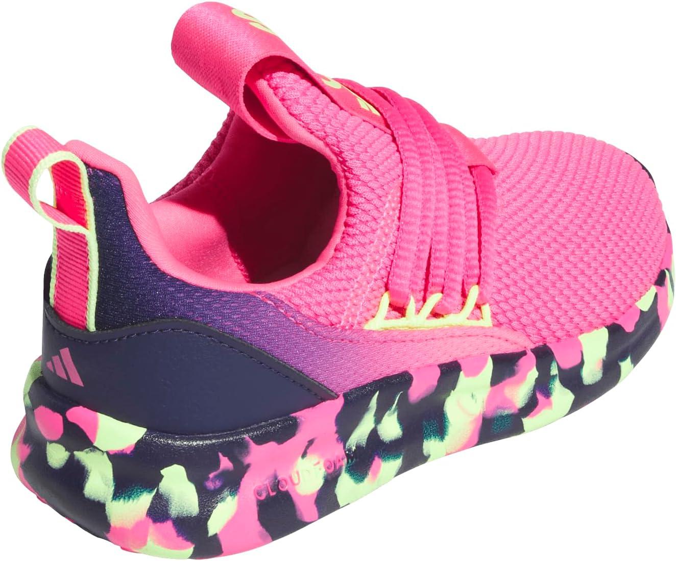 imageadidas Kids Lite Racer Adapt 70 SneakersLucid PinkYellowDark Blue