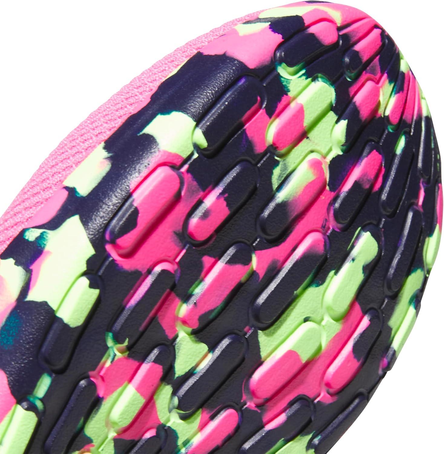 imageadidas Kids Lite Racer Adapt 70 SneakersLucid PinkYellowDark Blue