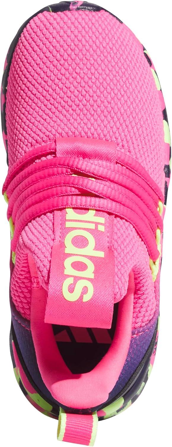 imageadidas Kids Lite Racer Adapt 70 SneakersLucid PinkYellowDark Blue