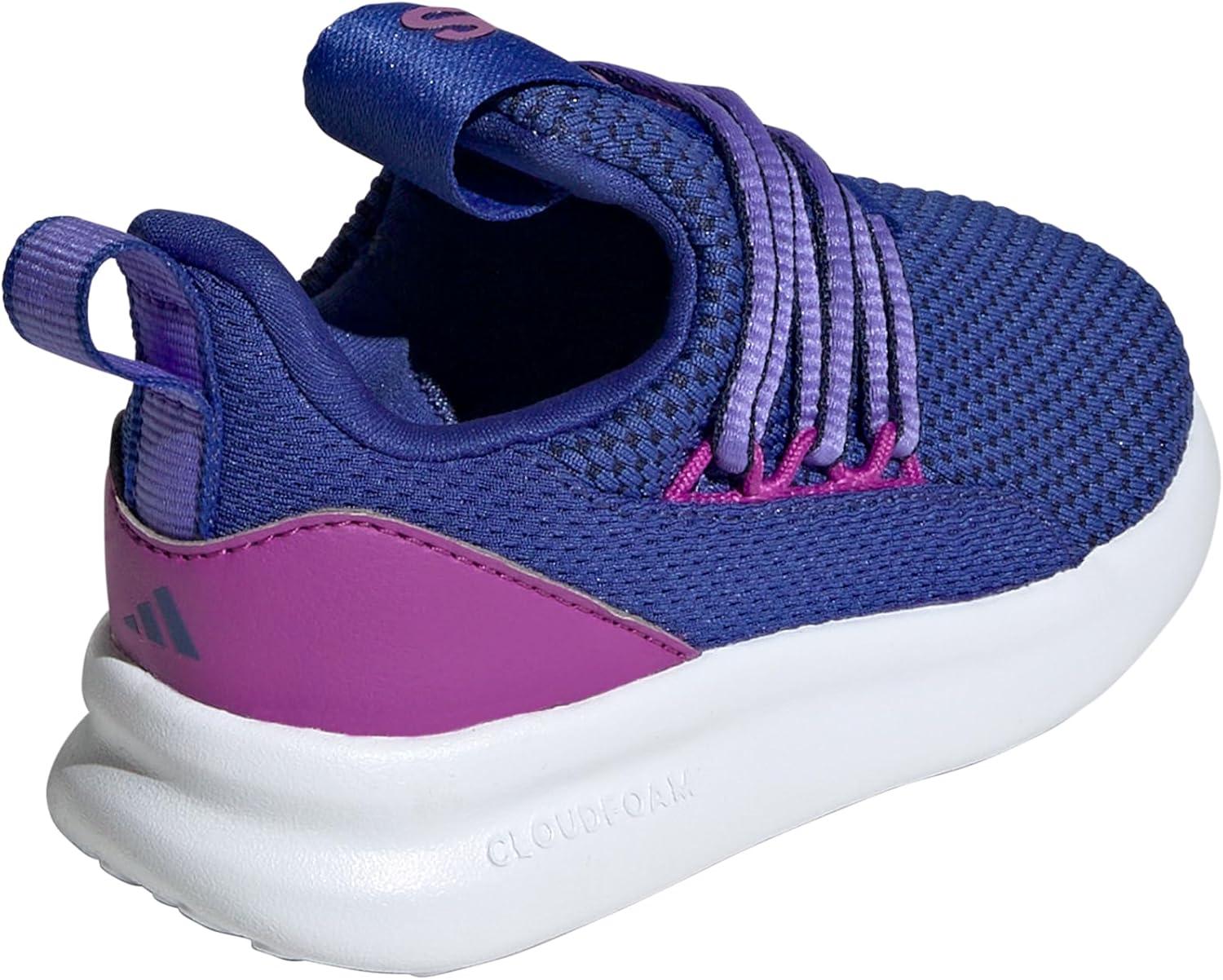 imageadidas Kids Lite Racer Adapt 70 SneakersSemi Lucid BluePurple BurstCobalt Blue