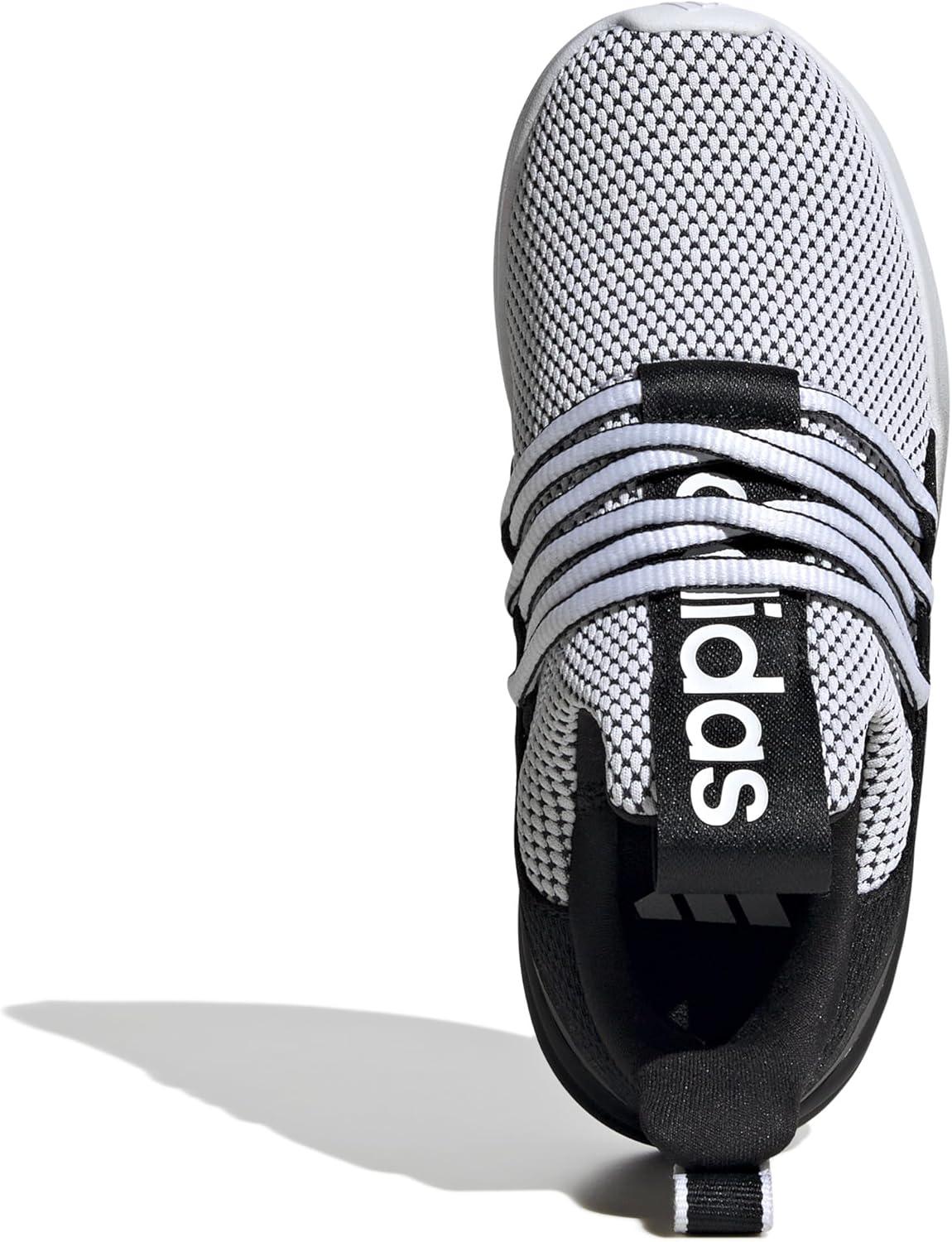 imageadidas Kids Lite Racer Adapt 70 SneakersWhiteBlackWhite