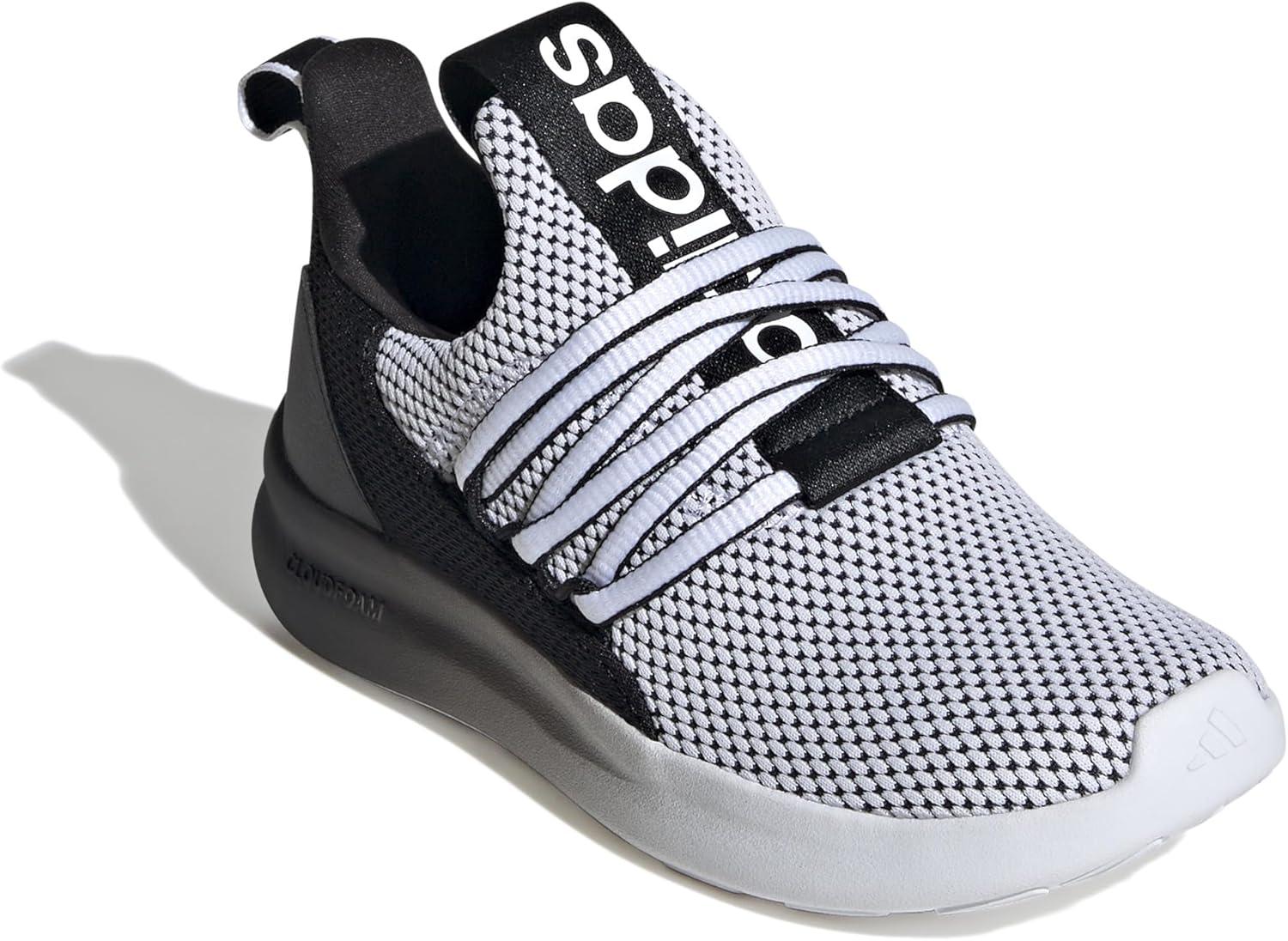 imageadidas Kids Lite Racer Adapt 70 SneakersWhiteBlackWhite