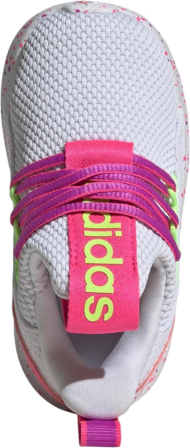 imageadidas Kids Lite Racer Adapt 70 SneakersWhiteLucid LemonLucid Pink