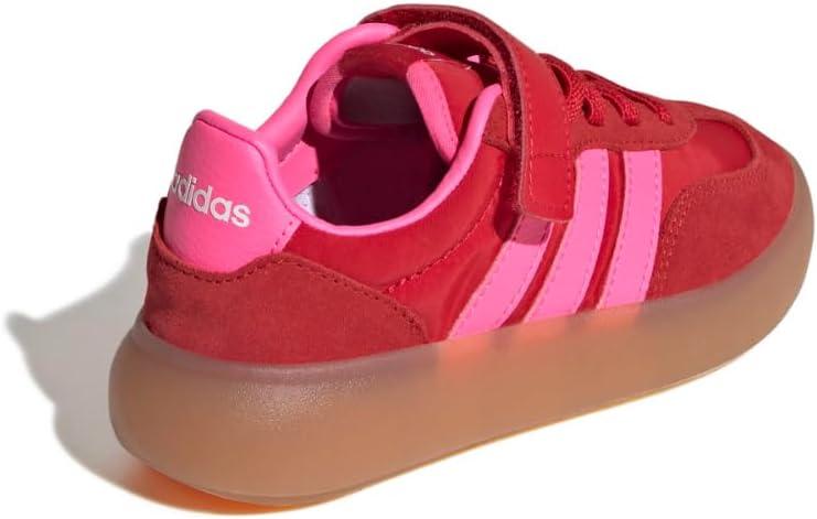 imageadidas UnisexChild Barreda Decode Elastic Lace ampamp Strap SneakerBetter ScarletLucid PinkGum