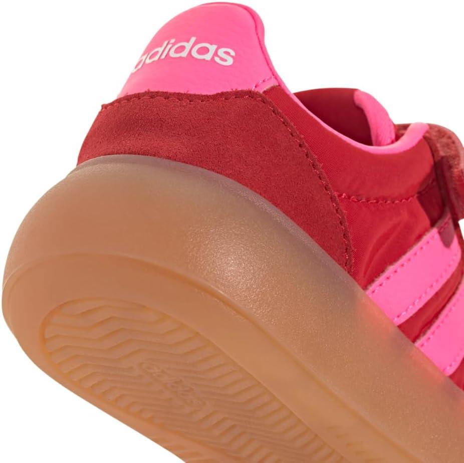 imageadidas UnisexChild Barreda Decode Elastic Lace ampamp Strap SneakerBetter ScarletLucid PinkGum