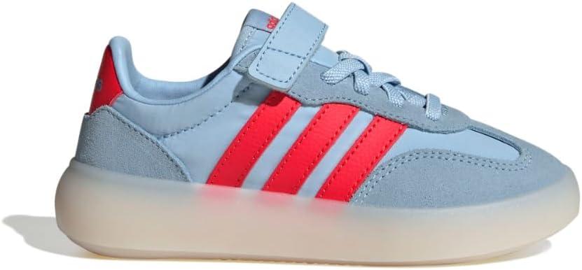 imageadidas UnisexChild Barreda Decode Elastic Lace ampamp Strap SneakerClear SkyBright RedWhite