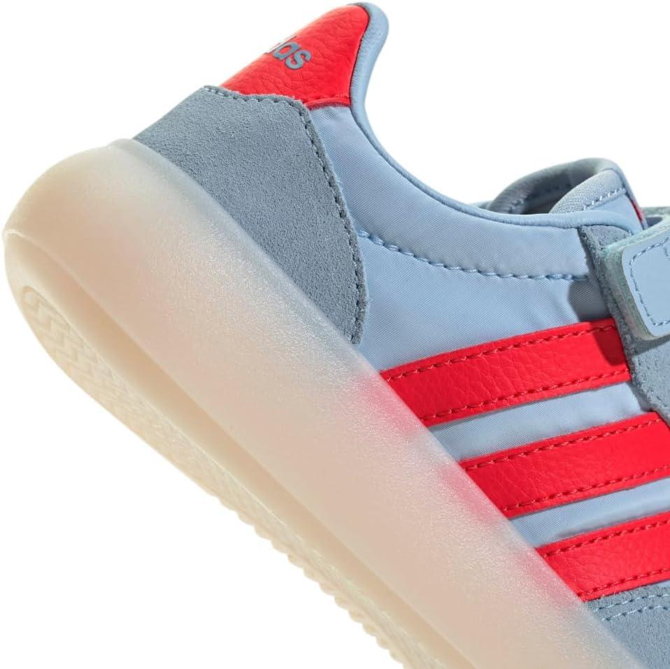 imageadidas UnisexChild Barreda Decode Elastic Lace ampamp Strap SneakerClear SkyBright RedWhite