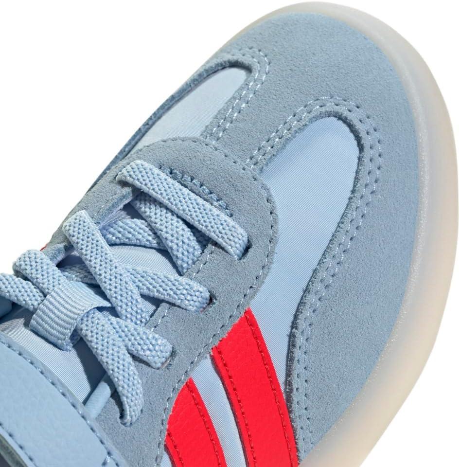 imageadidas UnisexChild Barreda Decode Elastic Lace ampamp Strap SneakerClear SkyBright RedWhite
