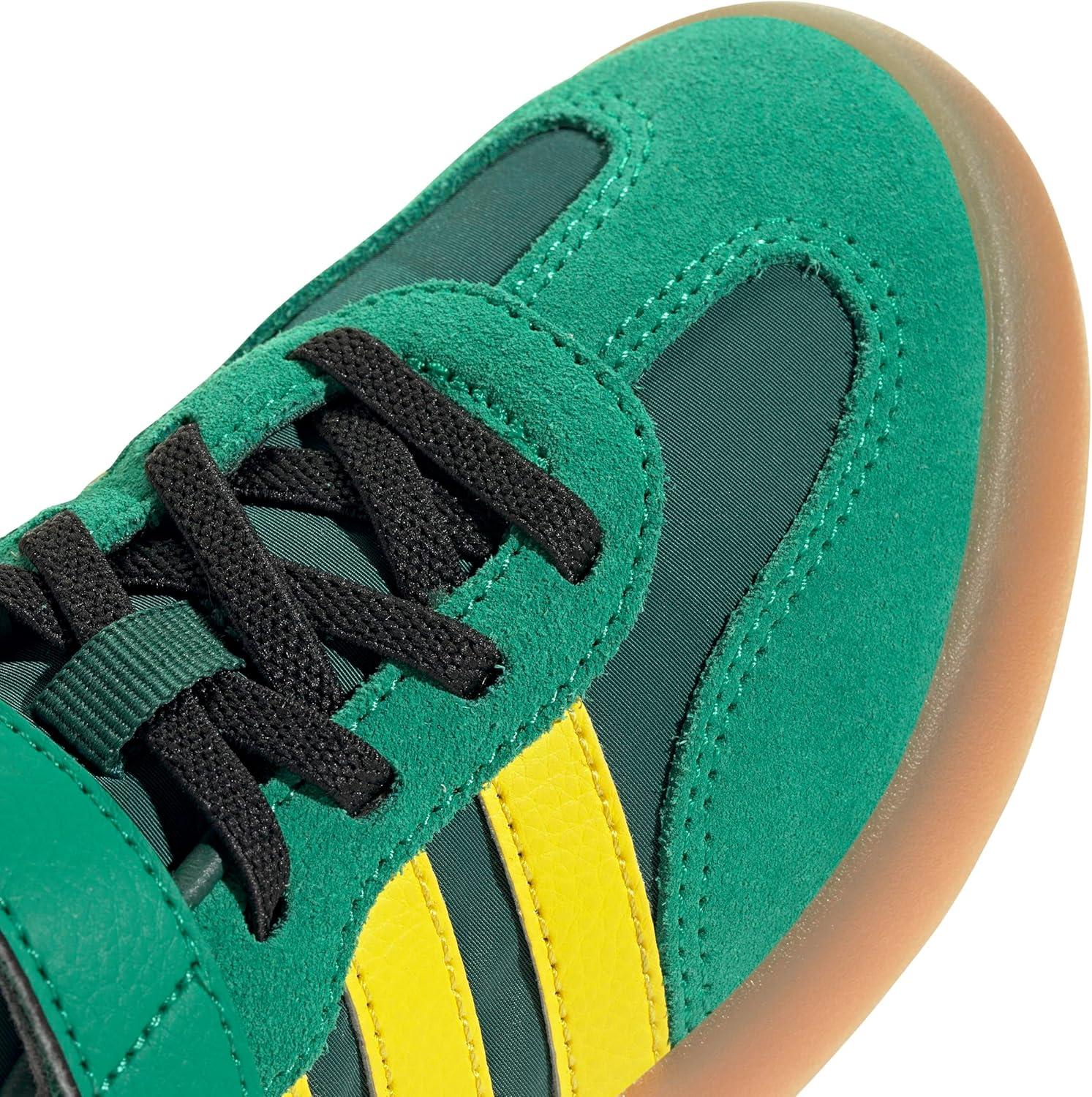 imageadidas UnisexChild Barreda Decode Elastic Lace ampamp Strap SneakerCollegiate GreenYellowCourt Green