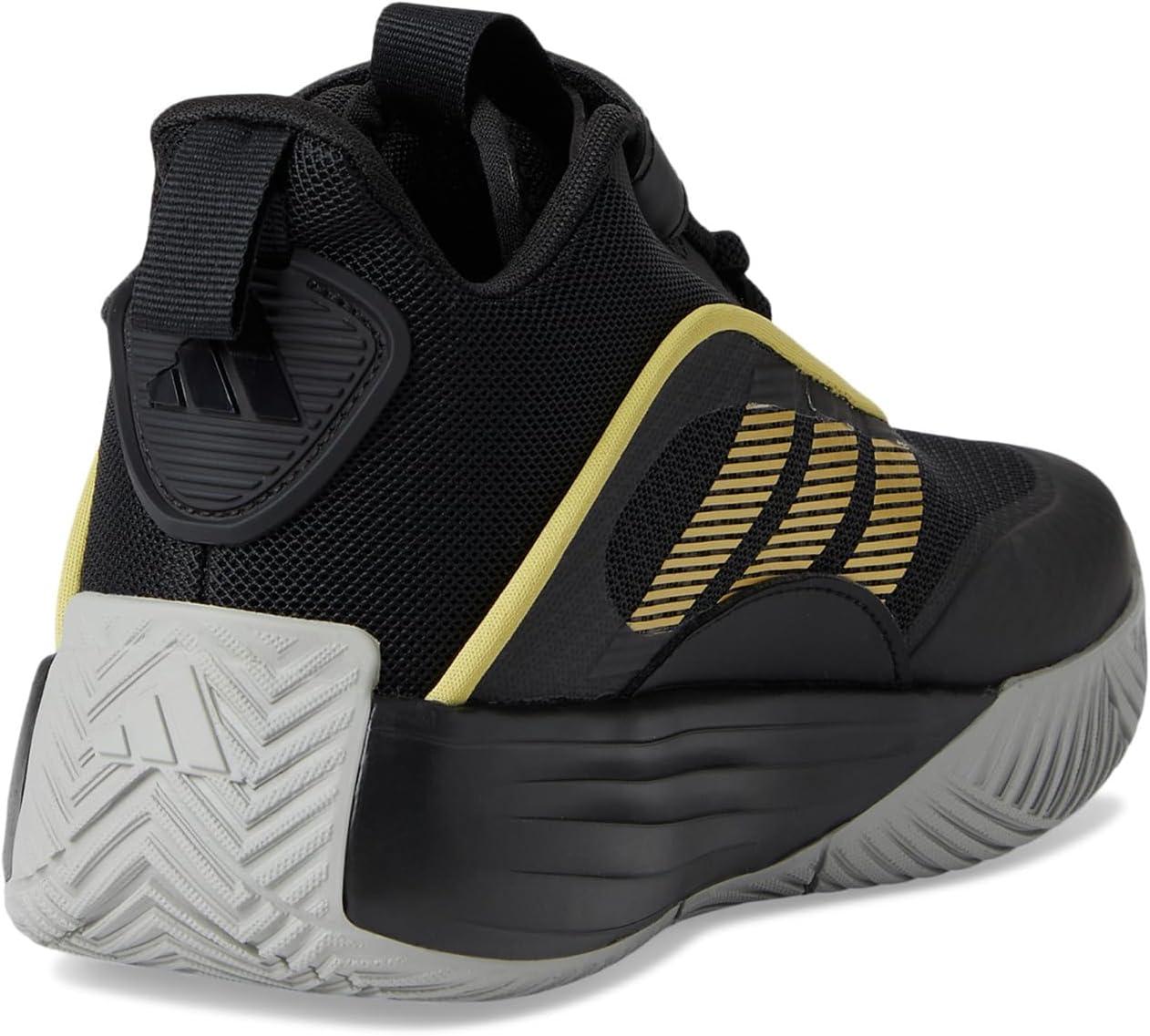 imageadidas UnisexChild Own The Game 30 Basketball SneakerBlackGold MetallicSolid Grey