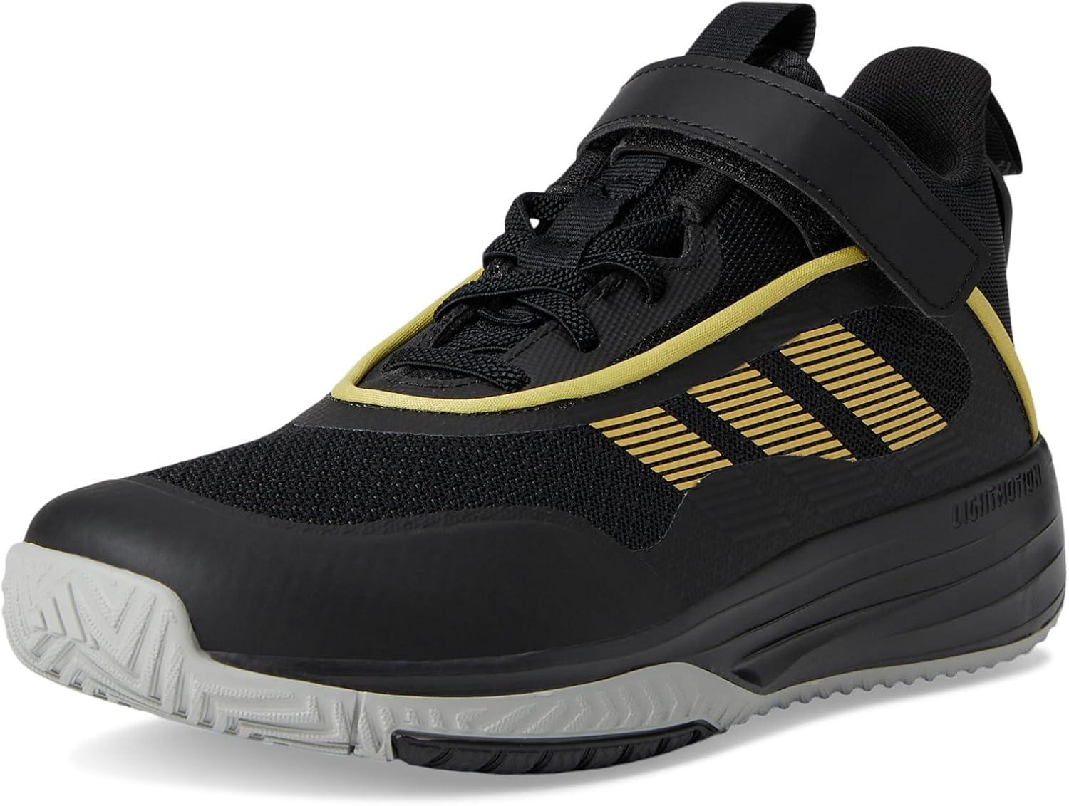 imageadidas UnisexChild Own The Game 30 Basketball SneakerBlackGold MetallicSolid Grey