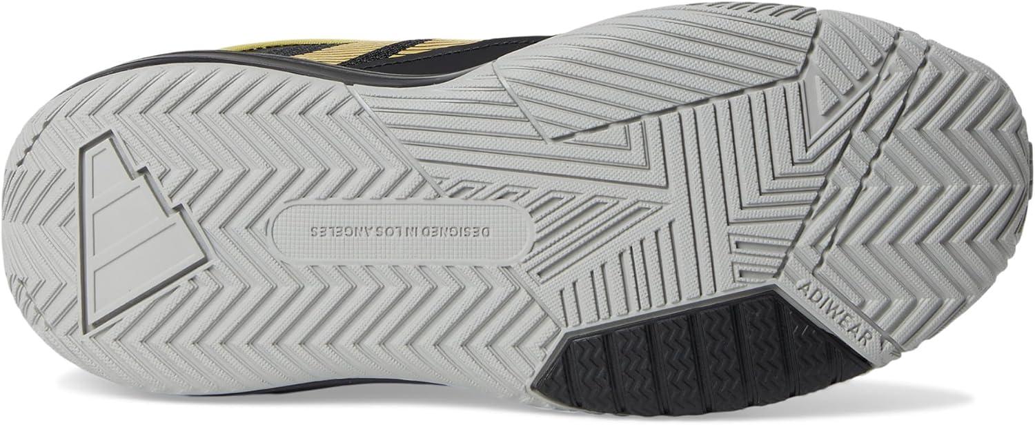 imageadidas UnisexChild Own The Game 30 Basketball SneakerBlackGold MetallicSolid Grey