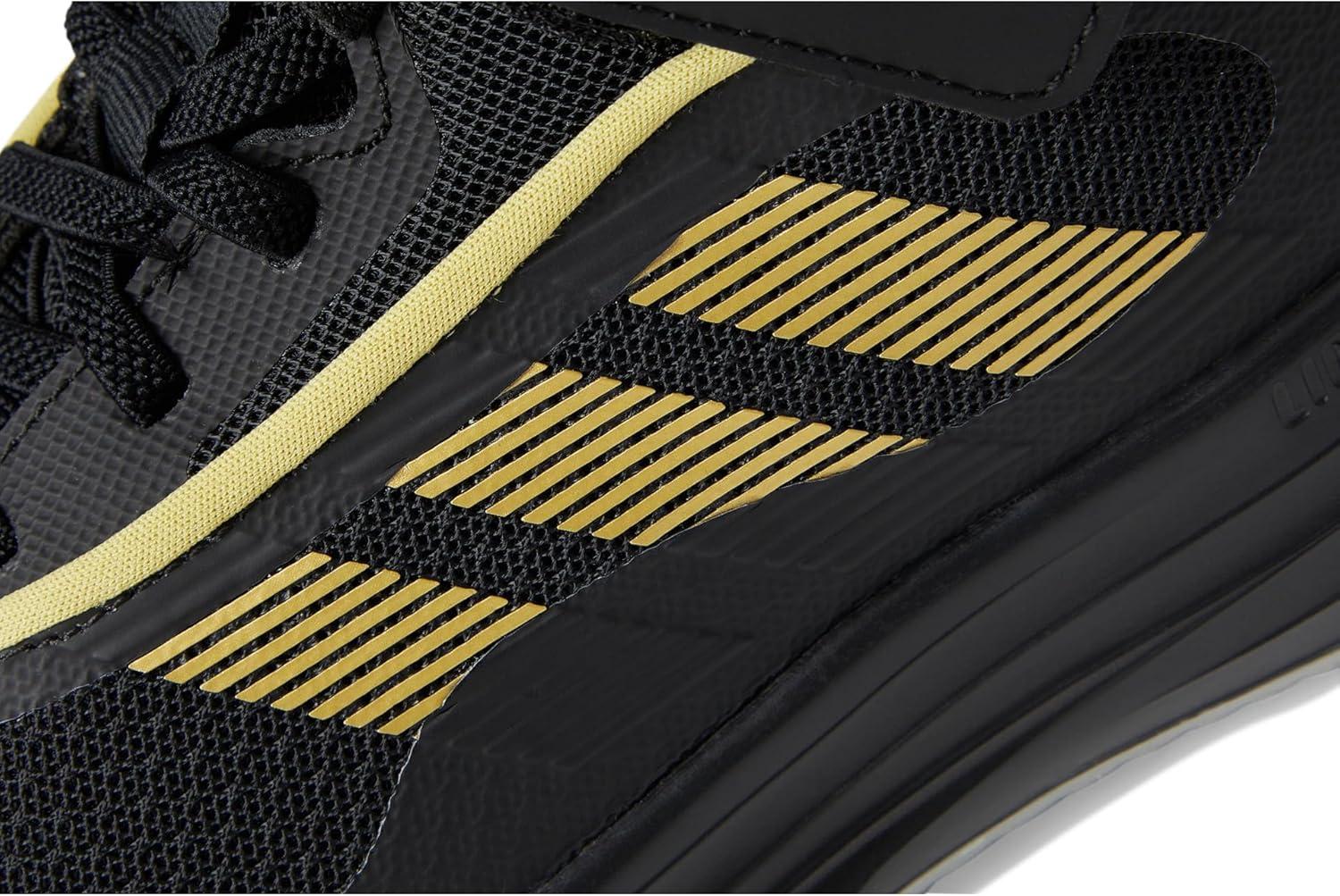 imageadidas UnisexChild Own The Game 30 Basketball SneakerBlackGold MetallicSolid Grey