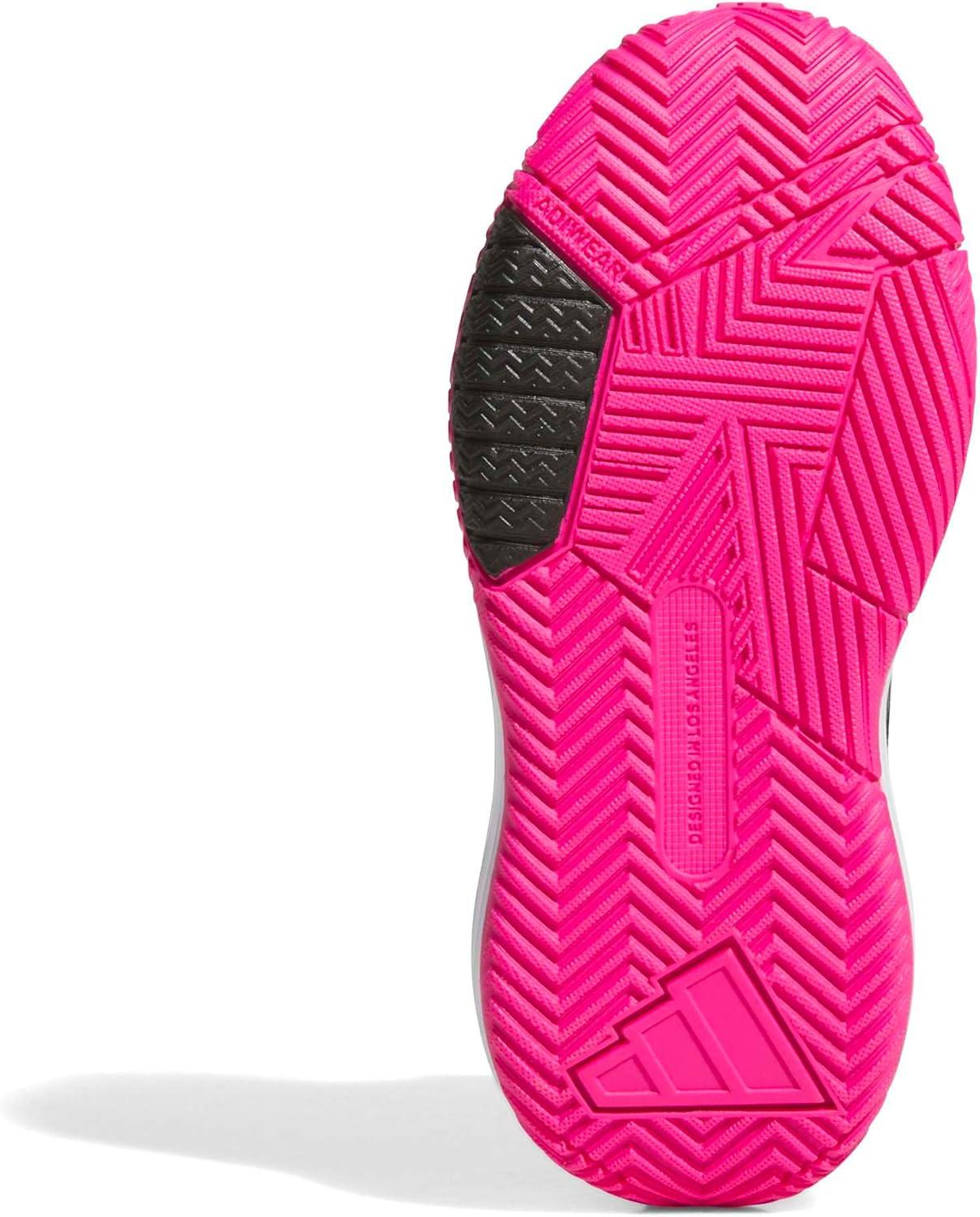 imageadidas UnisexChild Own The Game 30 Basketball SneakerBlackIron MetallicShock Pink