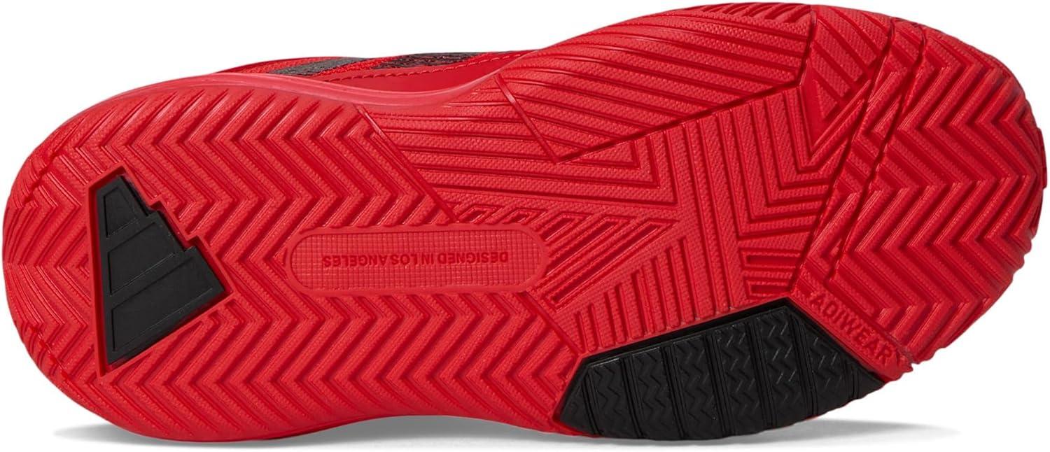 imageadidas UnisexChild Own The Game 30 Basketball SneakerBlackRedRed