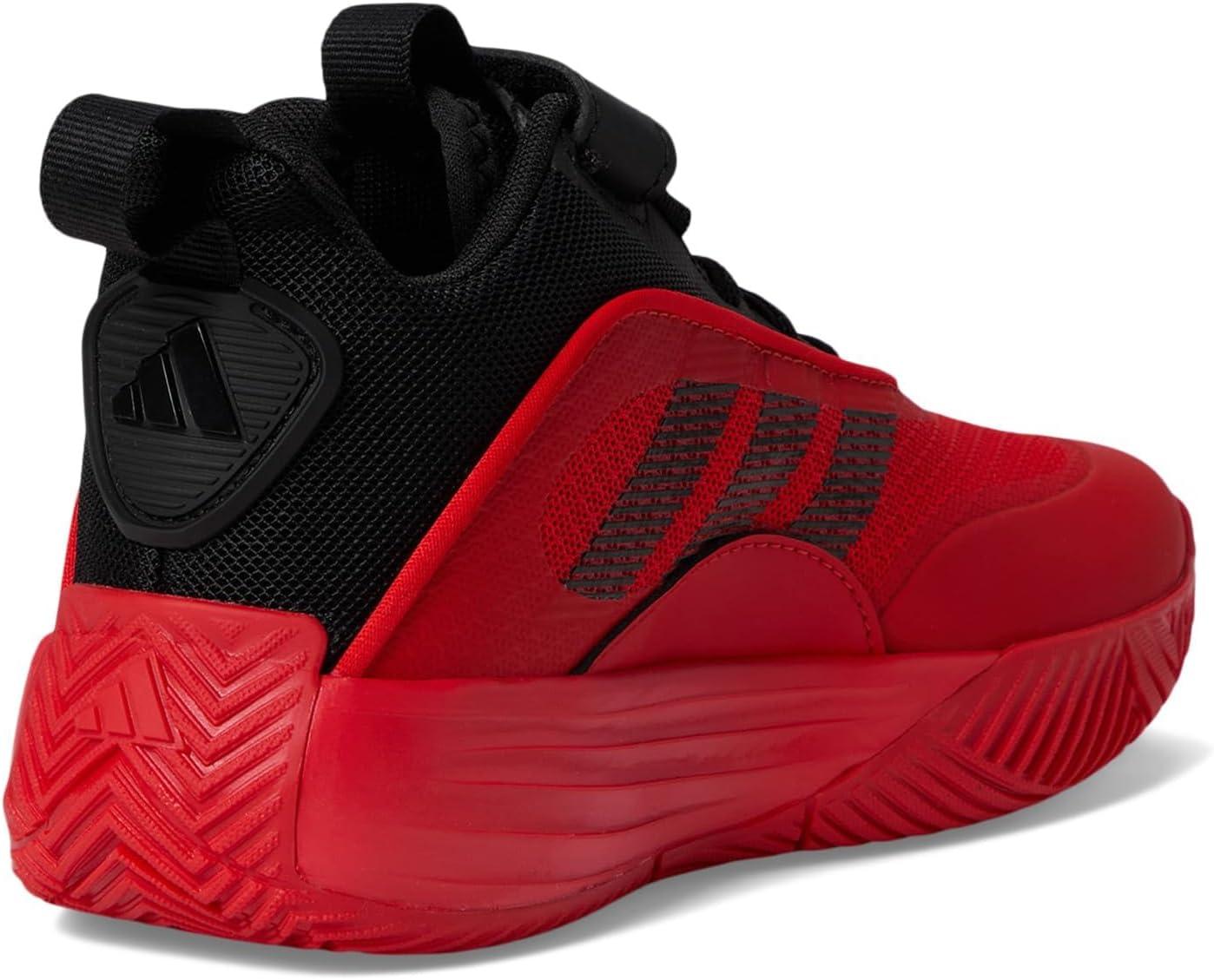 imageadidas UnisexChild Own The Game 30 Basketball SneakerBlackRedRed