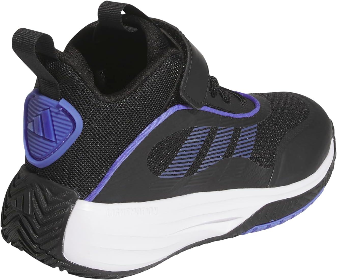 imageadidas UnisexChild Own The Game 30 Basketball SneakerBlackSemi Cobalt BlueWhite