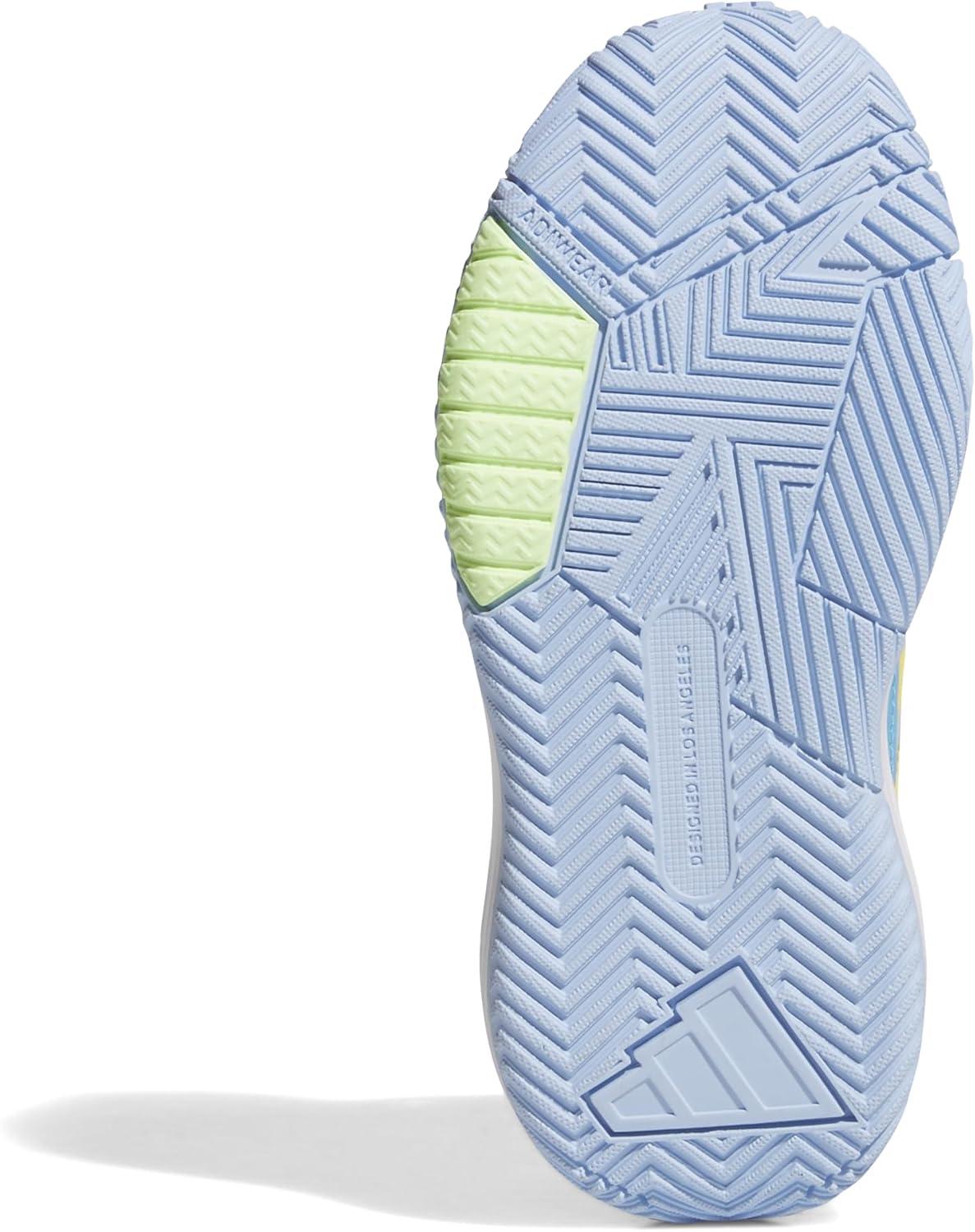 imageadidas UnisexChild Own The Game 30 Basketball SneakerBlueWhiteSemi Blue Burst