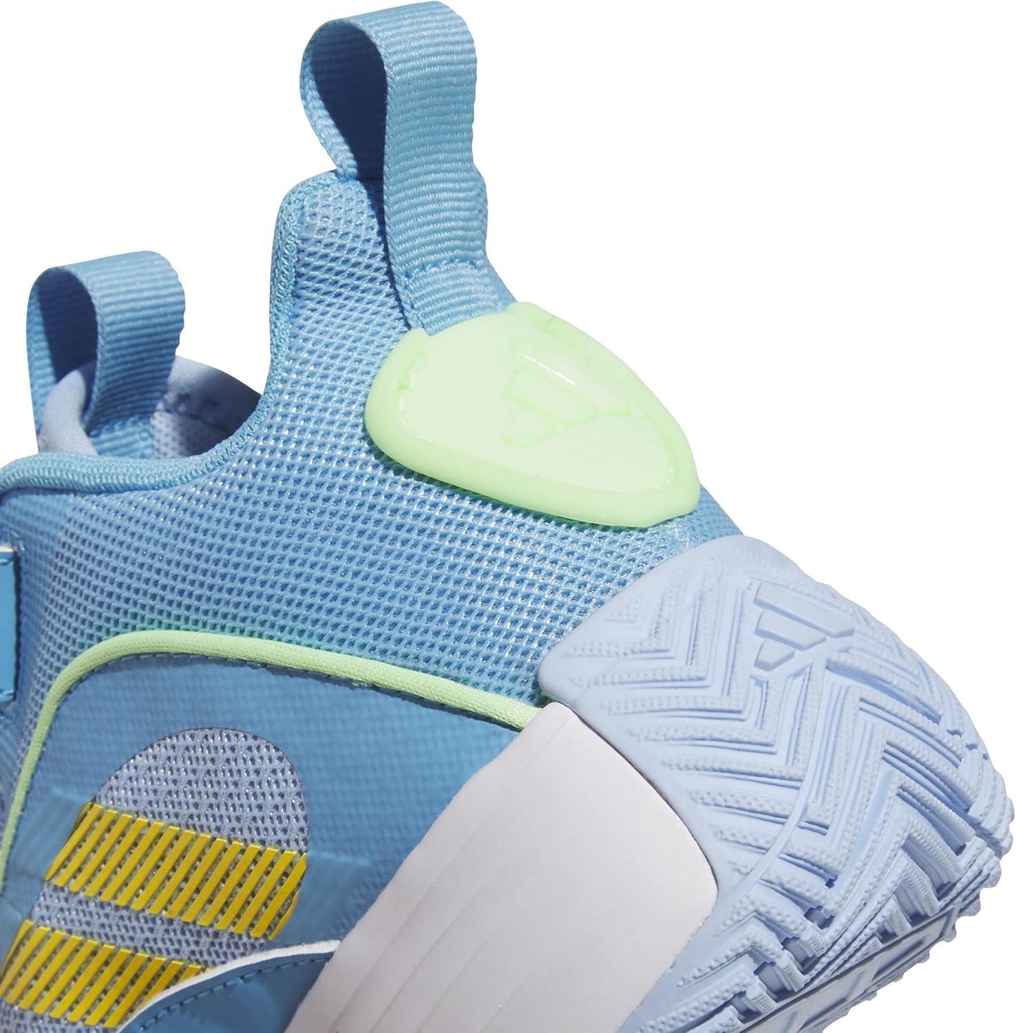 imageadidas UnisexChild Own The Game 30 Basketball SneakerBlueWhiteSemi Blue Burst