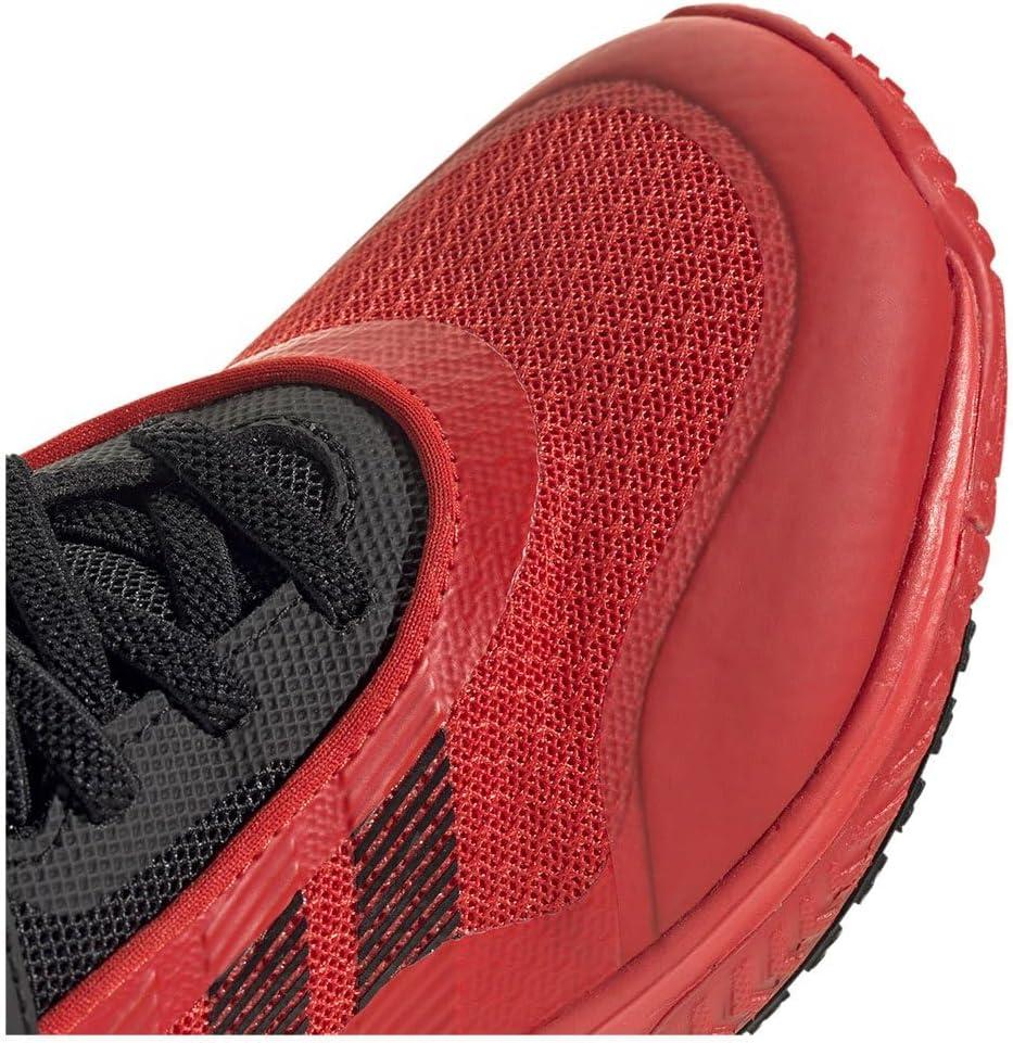 imageadidas UnisexChild Own The Game 30 Basketball SneakerCore Black Red Red