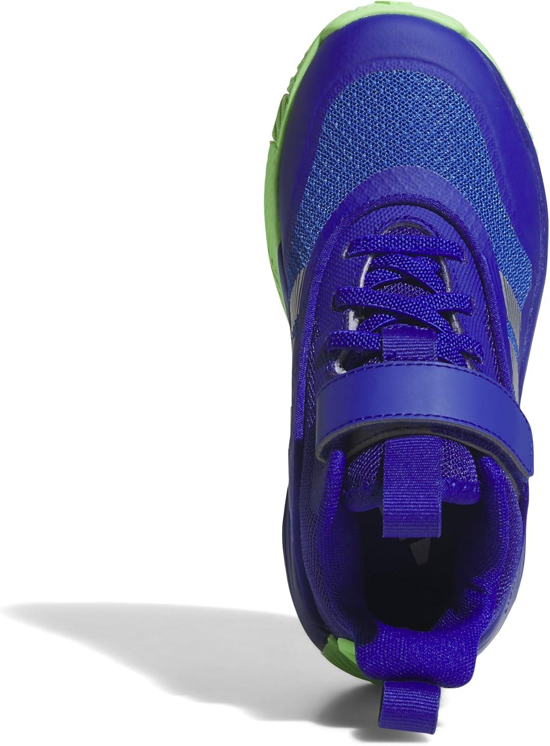 imageadidas UnisexChild Own The Game 30 Basketball SneakerLucid BlueSilver MetallicLime Burst
