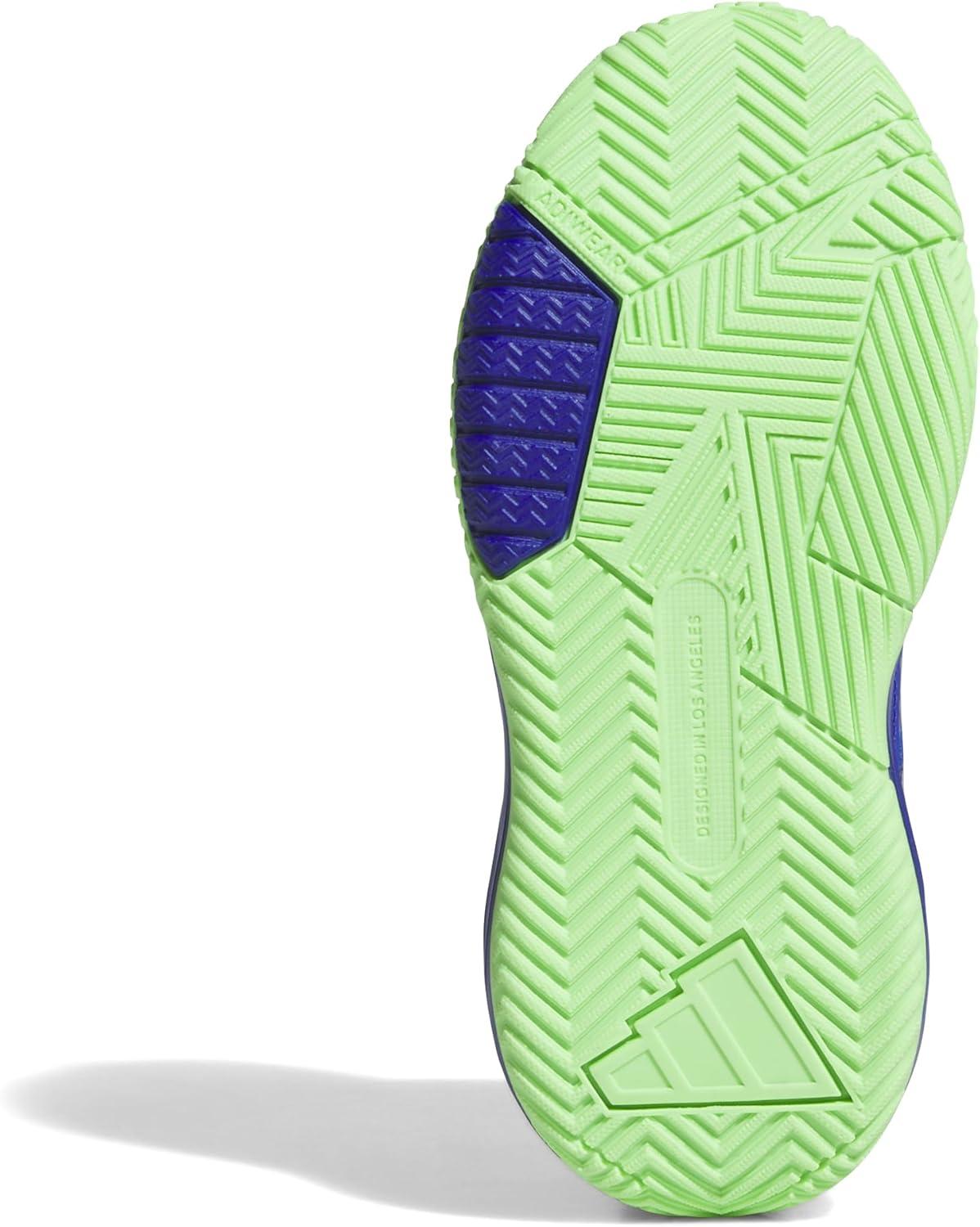 imageadidas UnisexChild Own The Game 30 Basketball SneakerLucid BlueSilver MetallicLime Burst