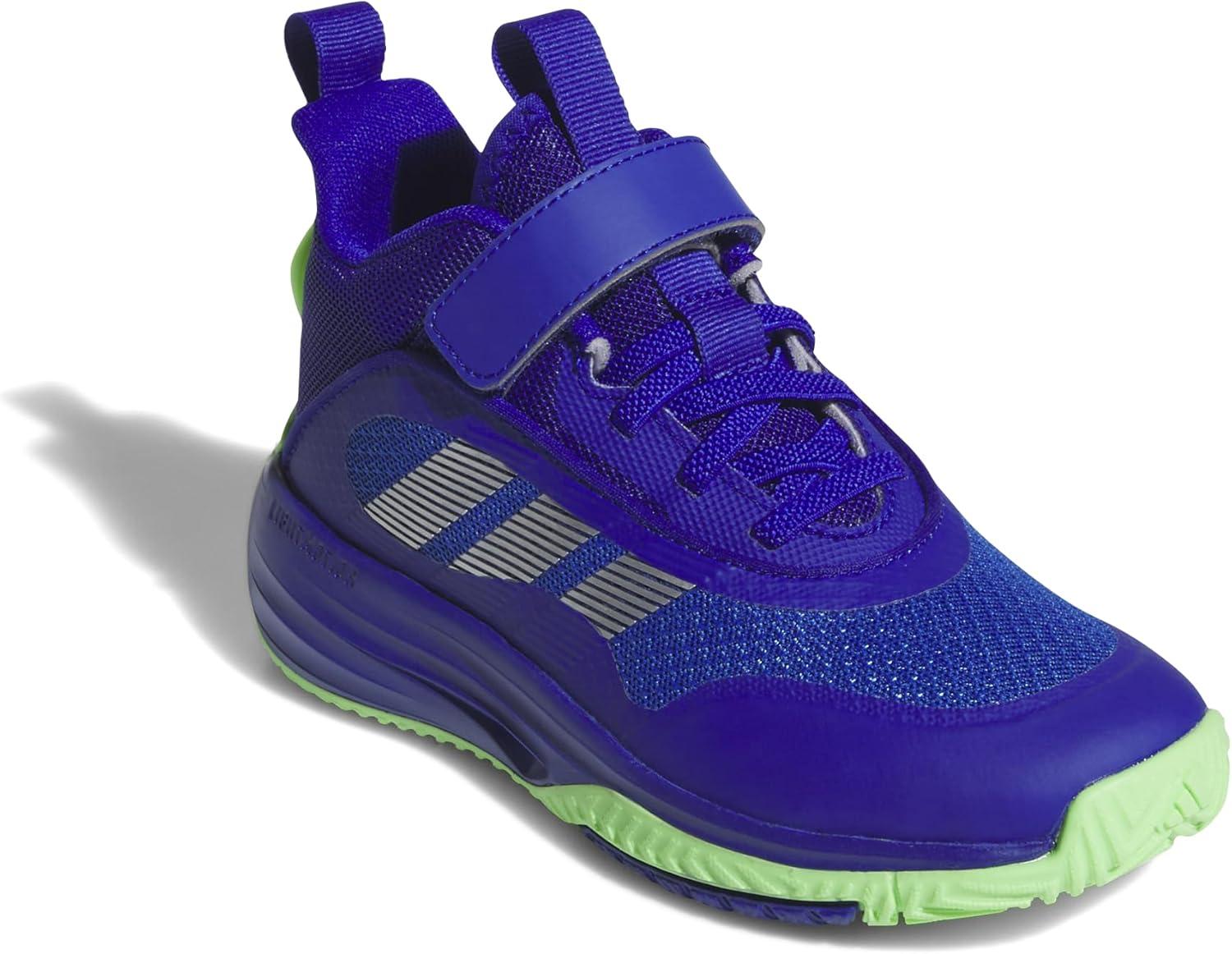 imageadidas UnisexChild Own The Game 30 Basketball SneakerLucid BlueSilver MetallicLime Burst