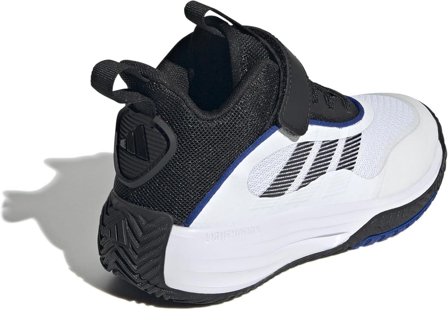 imageadidas UnisexChild Own The Game 30 Basketball SneakerWhiteBlackBlack