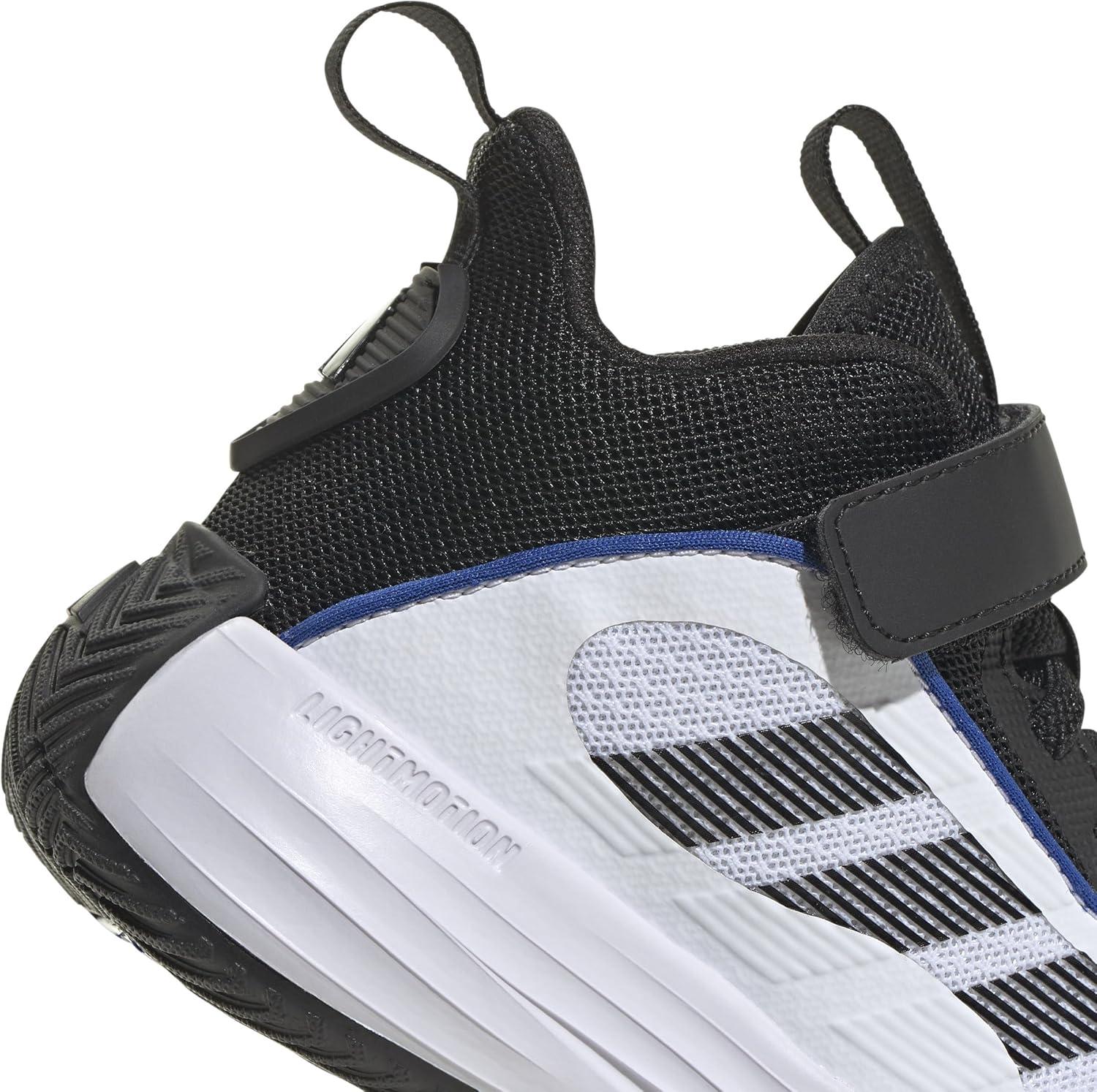 imageadidas UnisexChild Own The Game 30 Basketball SneakerWhiteBlackBlack