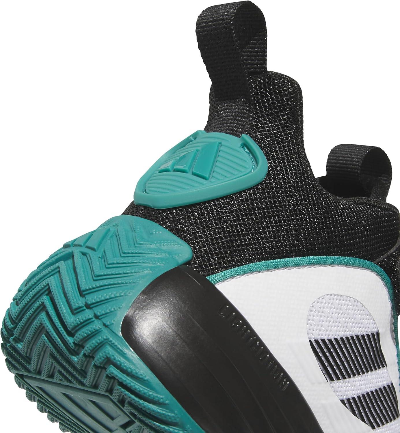 imageadidas UnisexChild Own The Game 30 Basketball SneakerWhiteBlackPure Teal