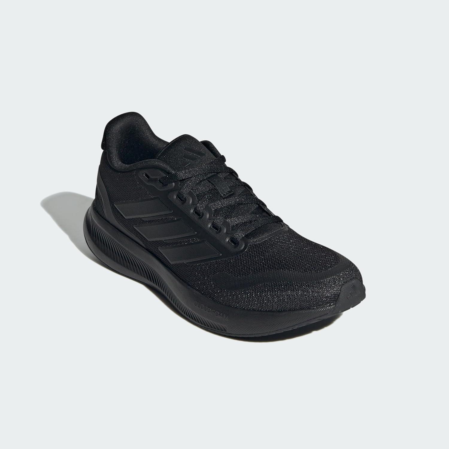imageadidas UnisexChild Run Falcon 5 SneakerBlackBlackBlack