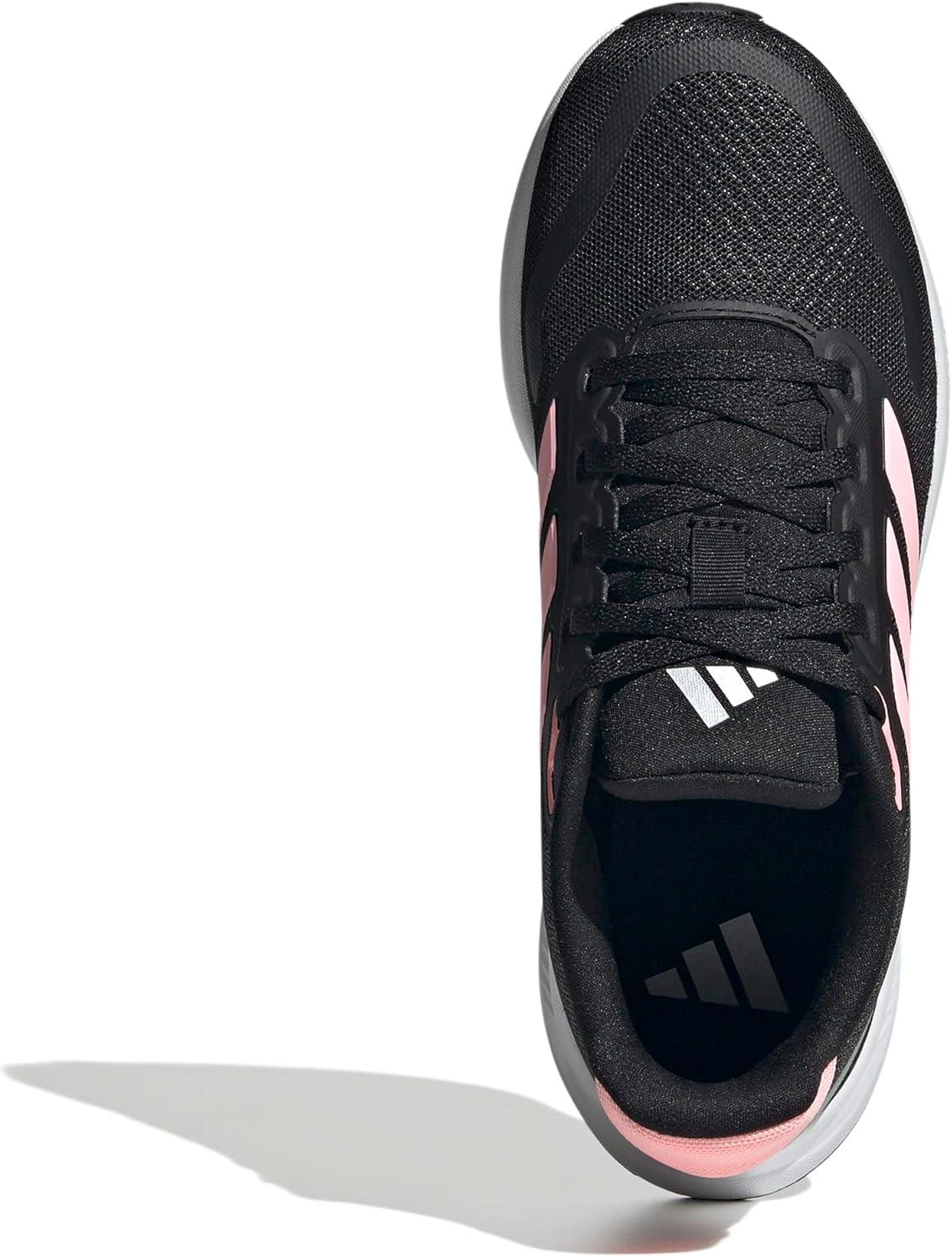 imageadidas UnisexChild Run Falcon 5 SneakerBlackPink SparkSilver Metallic