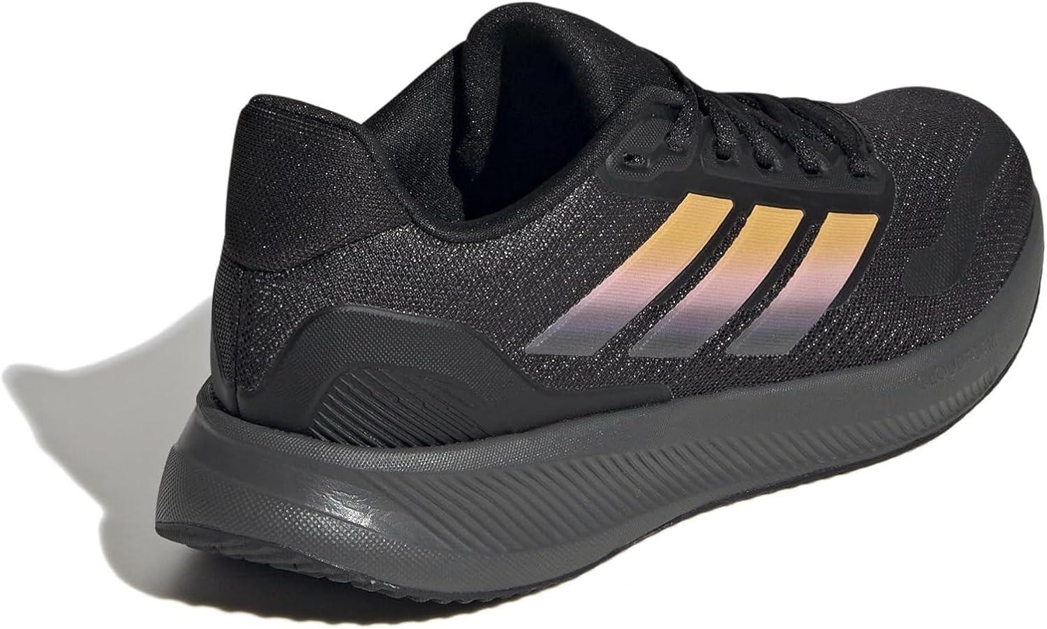 imageadidas UnisexChild Run Falcon 5 SneakerBlackSparkGrey