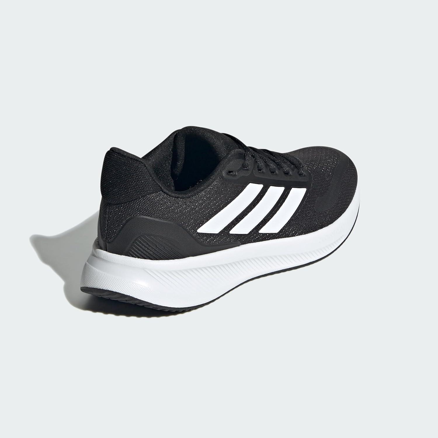 imageadidas UnisexChild Run Falcon 5 SneakerBlackWhiteBlack