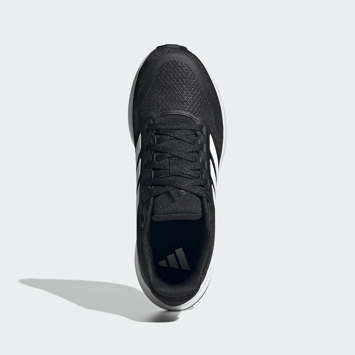 imageadidas UnisexChild Run Falcon 5 SneakerBlackWhiteBlack