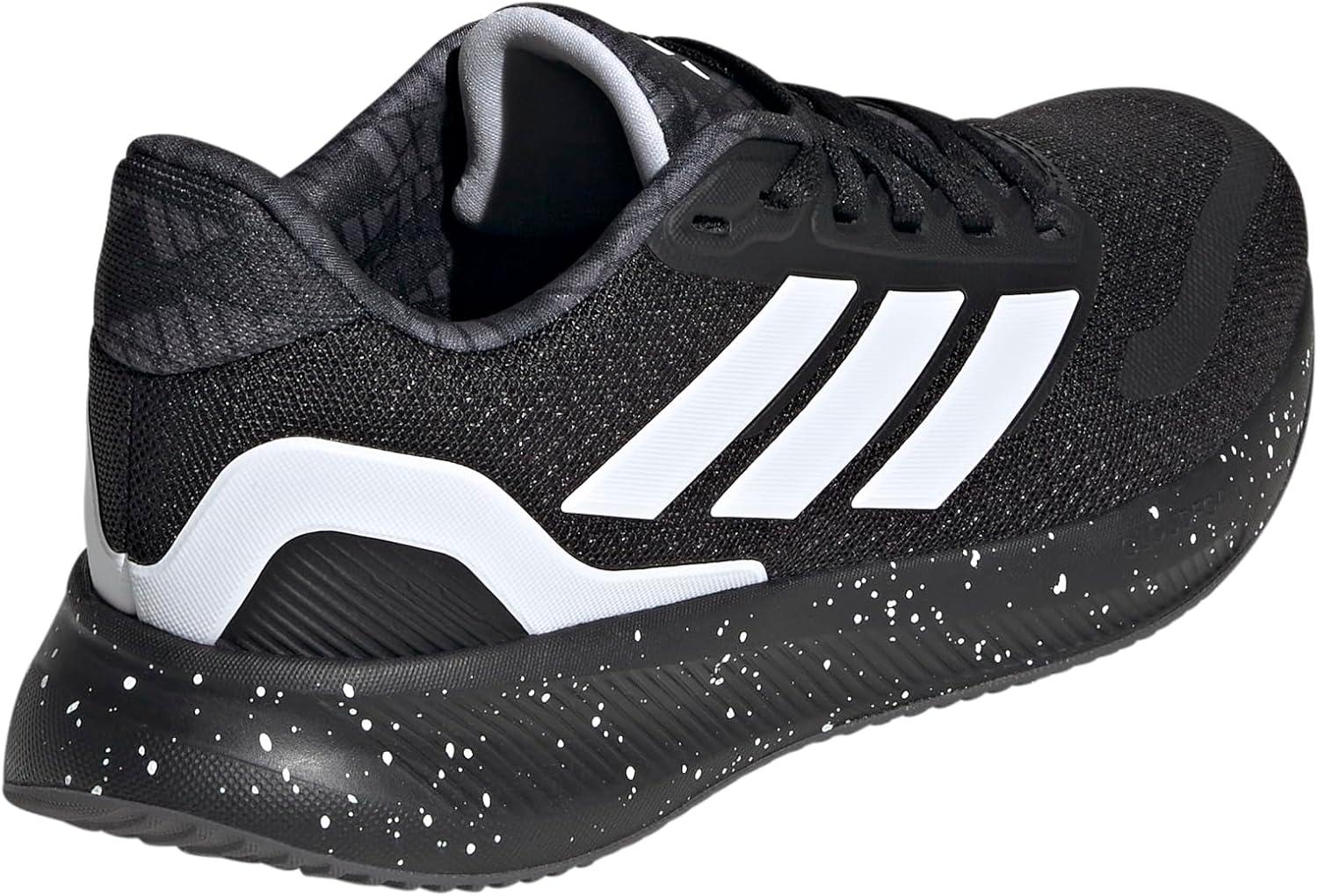 imageadidas UnisexChild Run Falcon 5 SneakerBlackWhiteGrey