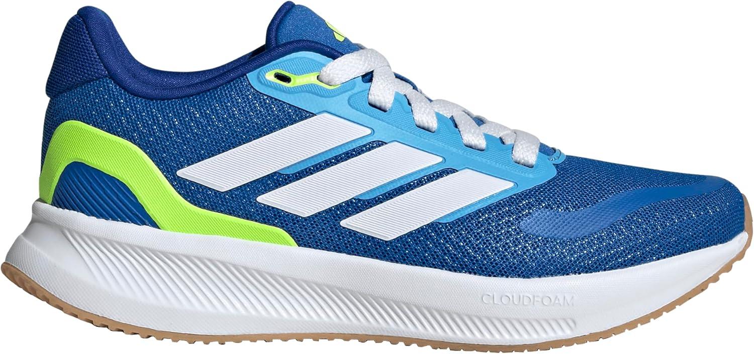 imageadidas UnisexChild Run Falcon 5 SneakerBright RoyalWhiteLucid Lemon